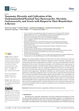 Taxonomy, Diversity and Cultivation of the Oudemansielloid/Xeruloid