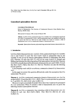 Generalized Epimorphism Theorem