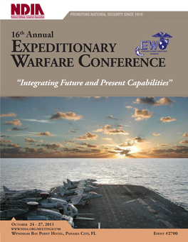 Expeditionary Warfare Conference “Integrating Future and Present Capabilities”