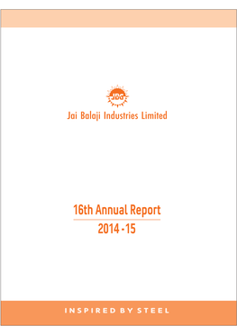 Jai Balaji Industries Limited Annual Report 2014-15