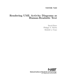 Rendering UML Activity Diagrams As Human-Readable Text