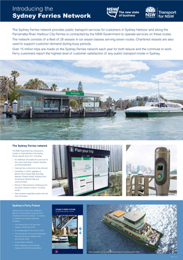 Introducing the Sydney Ferries Network Poster