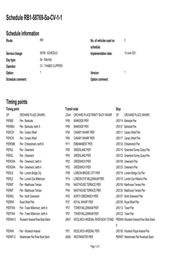 Standard Schedule RB1-58769-Sa-CV-1-1