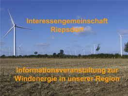 Interessengemeinschaft Riepsdorf