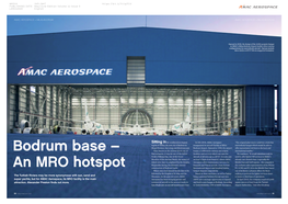 Bodrum Base – an MRO Hotspot