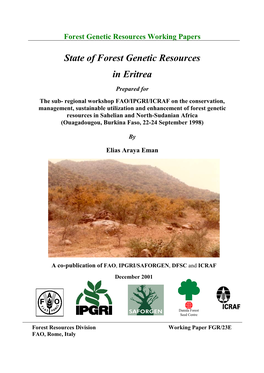 State of Forest Genetic Resources in Eritrea