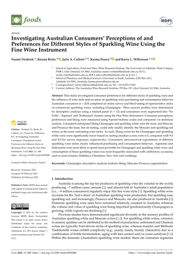 Investigating Australian Consumers' Perceptions of and Preferences For