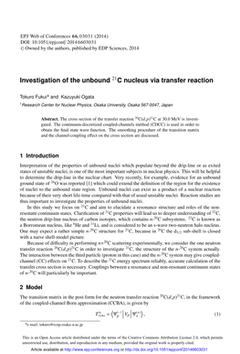 Investigation of the Unbound 21C Nucleus Via Transfer Reaction