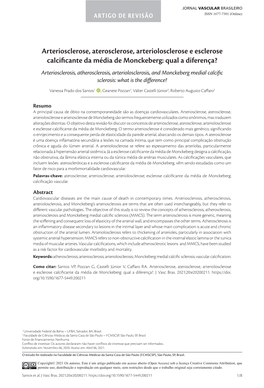 Arteriosclerosis, Atherosclerosis, Arteriolosclerosis, and Monckeberg Medial Calcific Sclerosis: What Is the Difference?