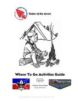 Where to Go Activities Guide