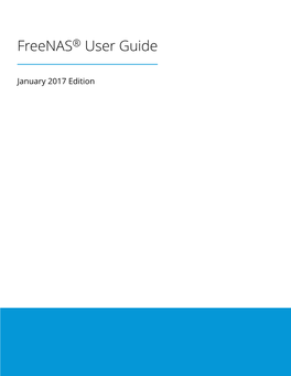 Freenas® User Guide
