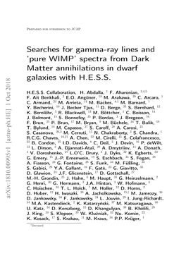 Spectra from Dark Matter Annihilations in Dwarf Galaxies with HESS