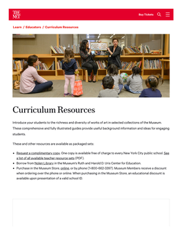 Curriculum Resources