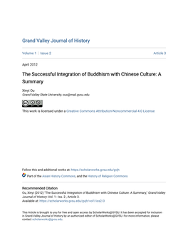 The Successful Integration of Buddhism with Chinese Culture: a Summary