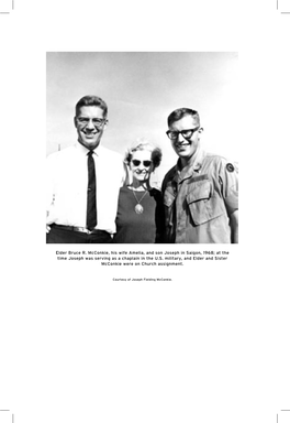 Elder Bruce R. Mcconkie, His Wife Amelia, and Son Joseph in Saigon, 1968; at the Time Joseph Was Serving As a Chaplain in the U.S