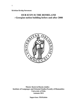 Georgian Nation Building Before and After 2008