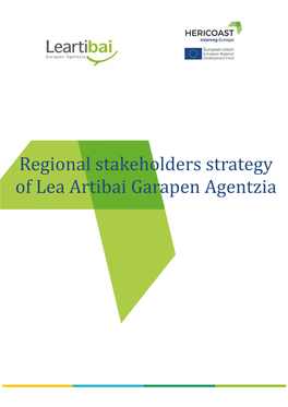 Regional Stakeholders Strategy of Lea Artibai Garapen Agentzia