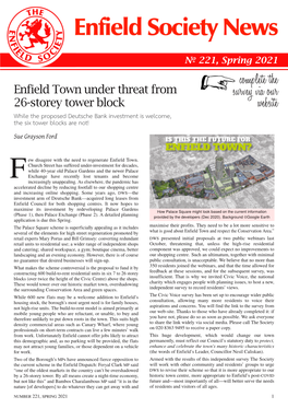 Enfield Society News, 221, Spring 2021
