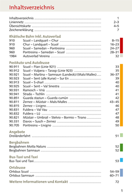 Inhaltsverzeichnis