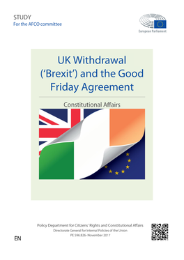 UK Withdrawal ('Brexit') and the Good Friday Agreement