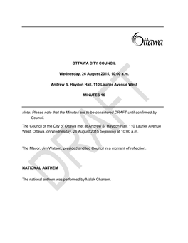 City Council Minutes