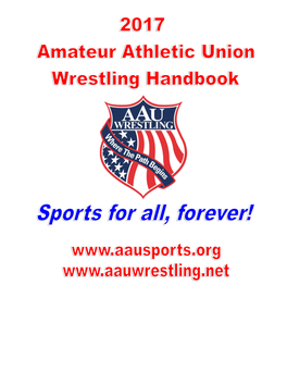2017 AAU Wrestling Handbook