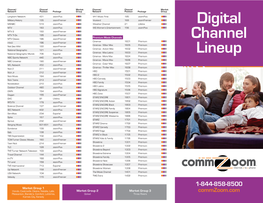 Digital Channel Lineup