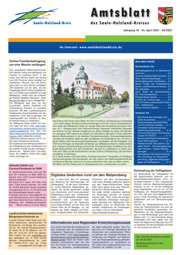 Amtsblatt Des Saale-Holzland-Kreises