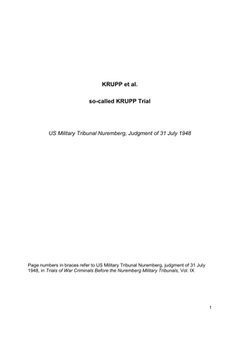 KRUPP Et Al. So-Called KRUPP Trial