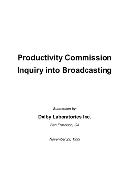 Dolby Laboratories Inc