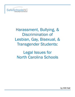 Harassment, Bullying, & Discrimination of Lesbian, Gay, Bisexual, & Transgender Students
