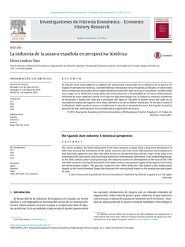 La Industria De La Pizarra Española En Perspectiva Histórica