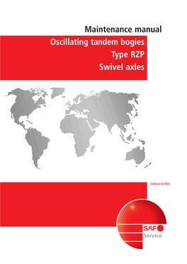 Oscillating Tandem Bogies Type RZP Swivel Axles