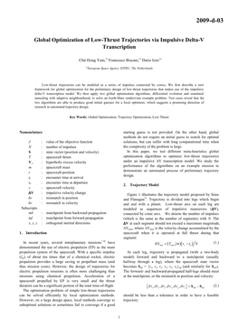 Global Optimization of Low-Thrust Trajectories Via Impulsive Delta-V Transcription