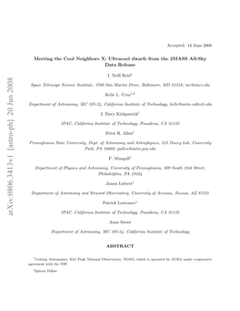 Meeting the Cool Neighbors X: Ultracool Dwarfs from the 2MASS