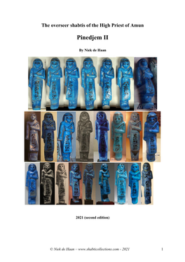 The Overseer Shabtis of the High Priest of Amun