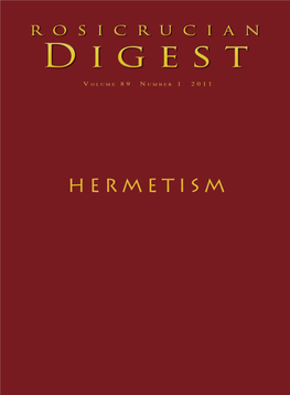 Rosicrucian Digest Vol 89 No 1 2011 Hermetism