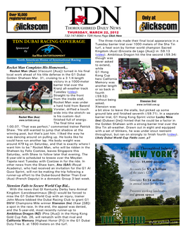 Tdn Dubai Racing Coverage