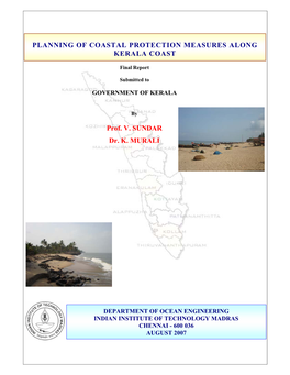 Planning of Coastal Protection Measures Along Kerala Coast-2007