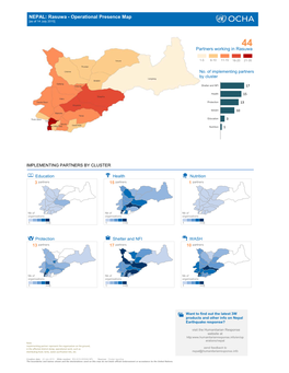 Rasuwa - Operational Presence Map [As of 14 July 2015]