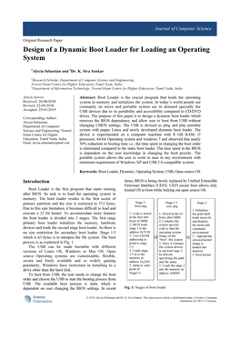 Design of a Dynamic Boot Loader for Loading an Operating System