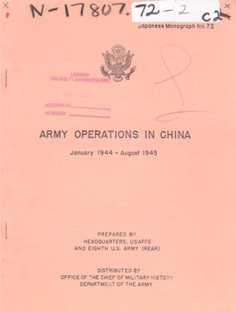 C2, 'WE, C ; the American Military Institute Has Donated This Book to the Combined Arms Research Library U.S