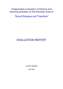 Evaluation Report