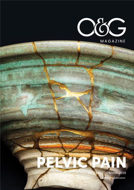 O&G Magazine Winter 2019 Pelvic Pain