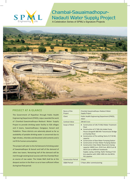 Chambal-Sawaimadhopur- Nadauti Water Supply Project a Celebration Series of SPML's Signature Projects