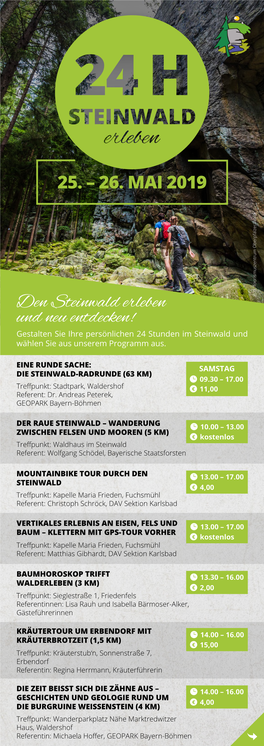 Den Steinwald Erleben Und Neu Entdecken!