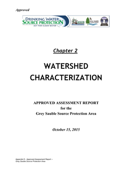 Chapter 2: Watershed Characterization