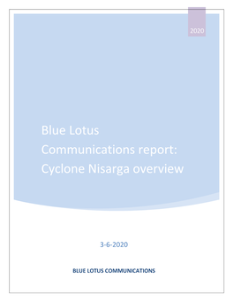 Cyclone Nisarga Overview