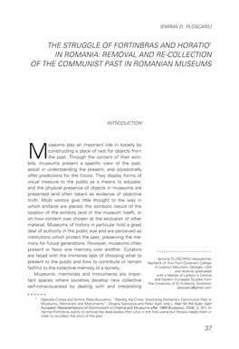 Removal and Re-Collection of the Communist Past in Romanian Museums