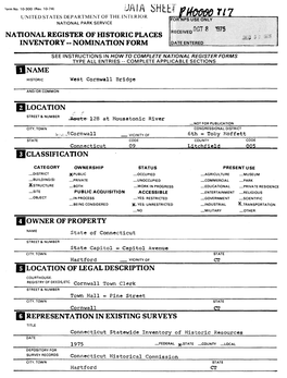 UAIA Shhe UNITED STATES DEPARTMENT of the INTERIOR NATIONAL PARK SERVICE NATIONAL REGISTER of HISTORIC PLACES INVENTORY - NOMINATION FORM